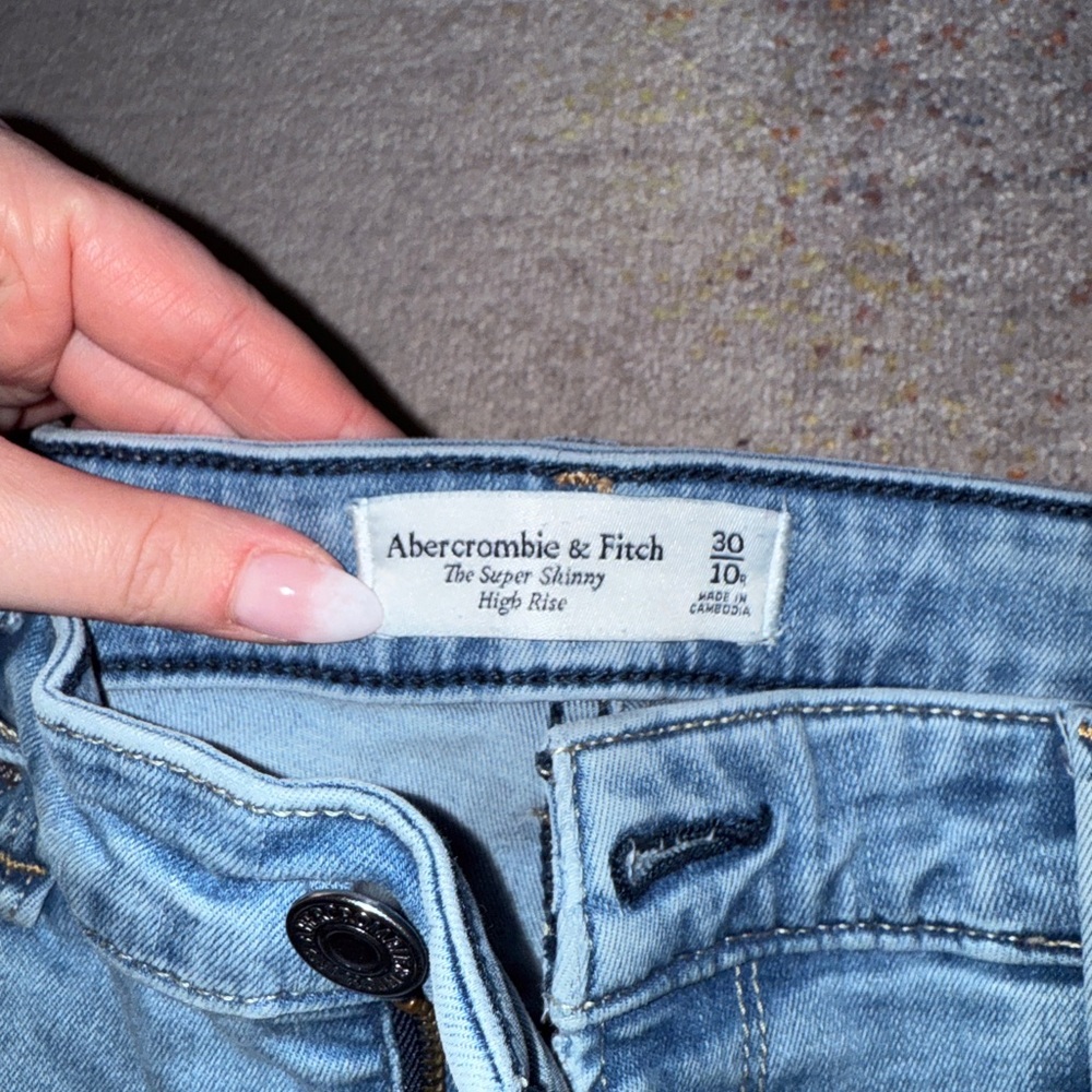 Abercrombie & Fitch Super Skinny High Rise Jeans